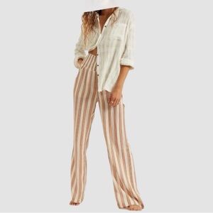 Billabong Large New Waves Gauzy Wide Leg Pants Large